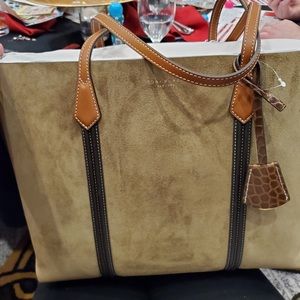 Tory Burch Perry Suede Tote